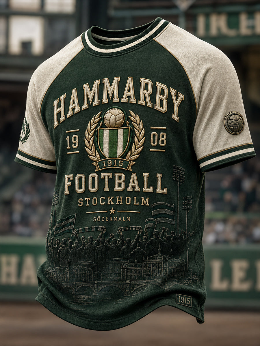 Herrarnas svenska fotboll Hammarby fans älskare kortärmad t-shirt