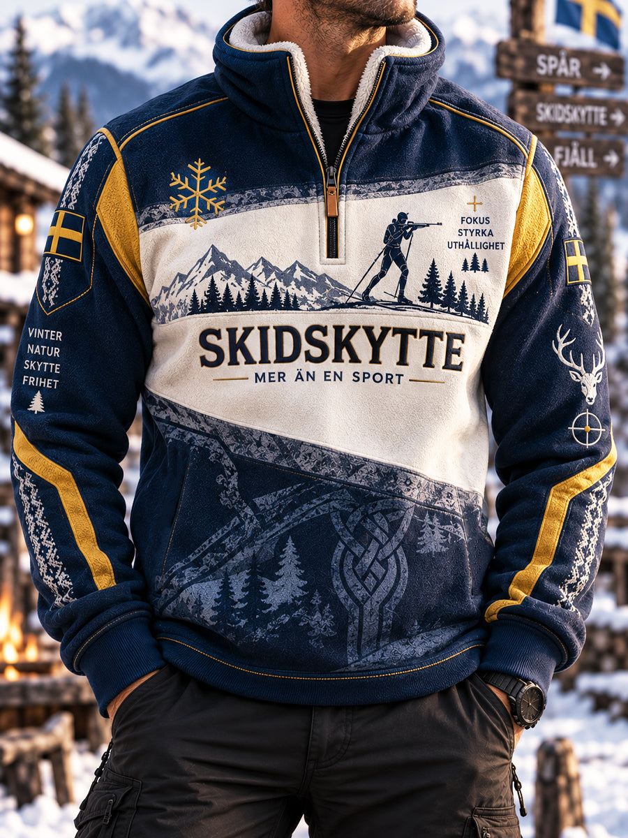 Herrens Sverige Snö spår Heritage Sweatshirt