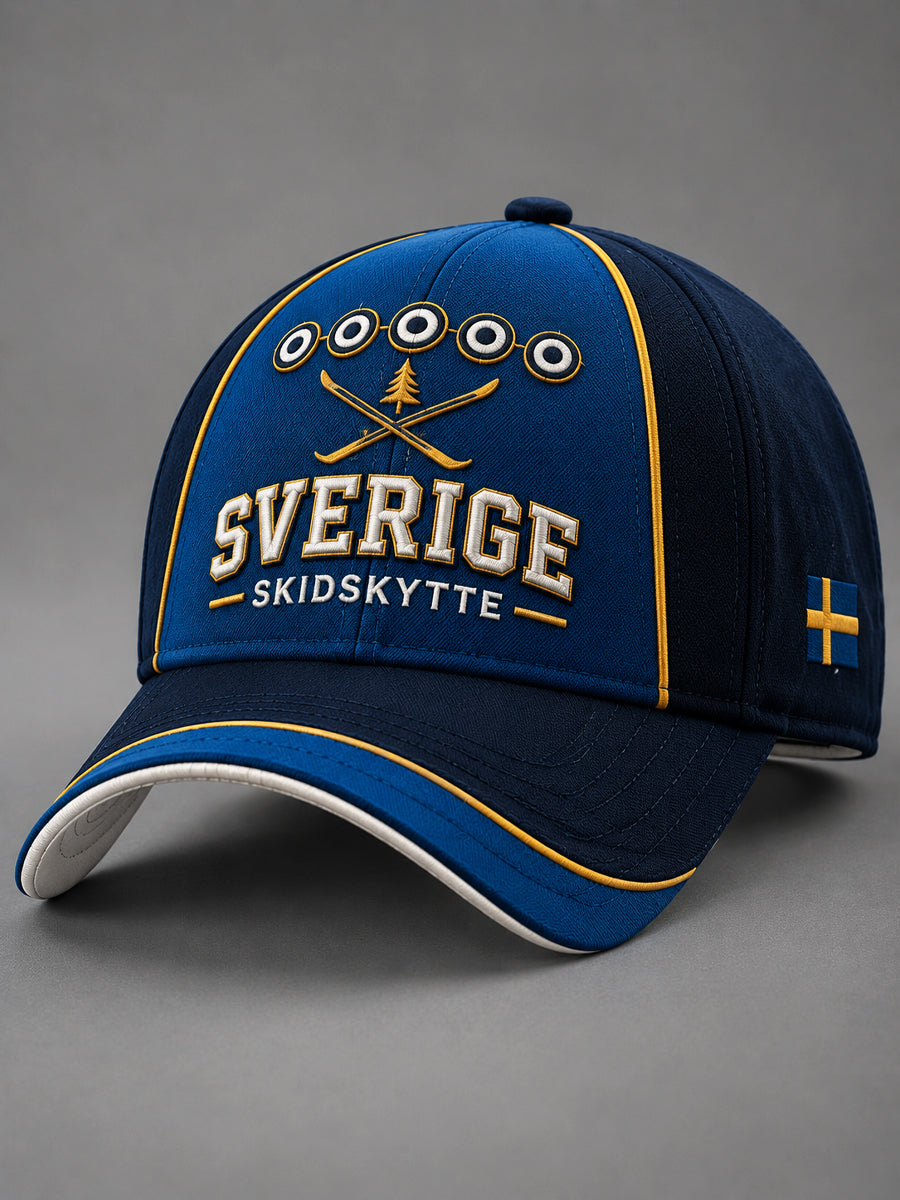 Unisex Sverige Skidskytte Heritage Vinter Baseball Cap.