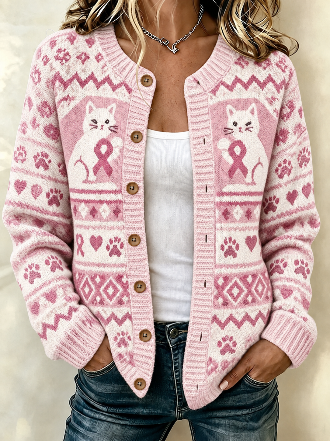 Kvinder brystkræft Cardigan