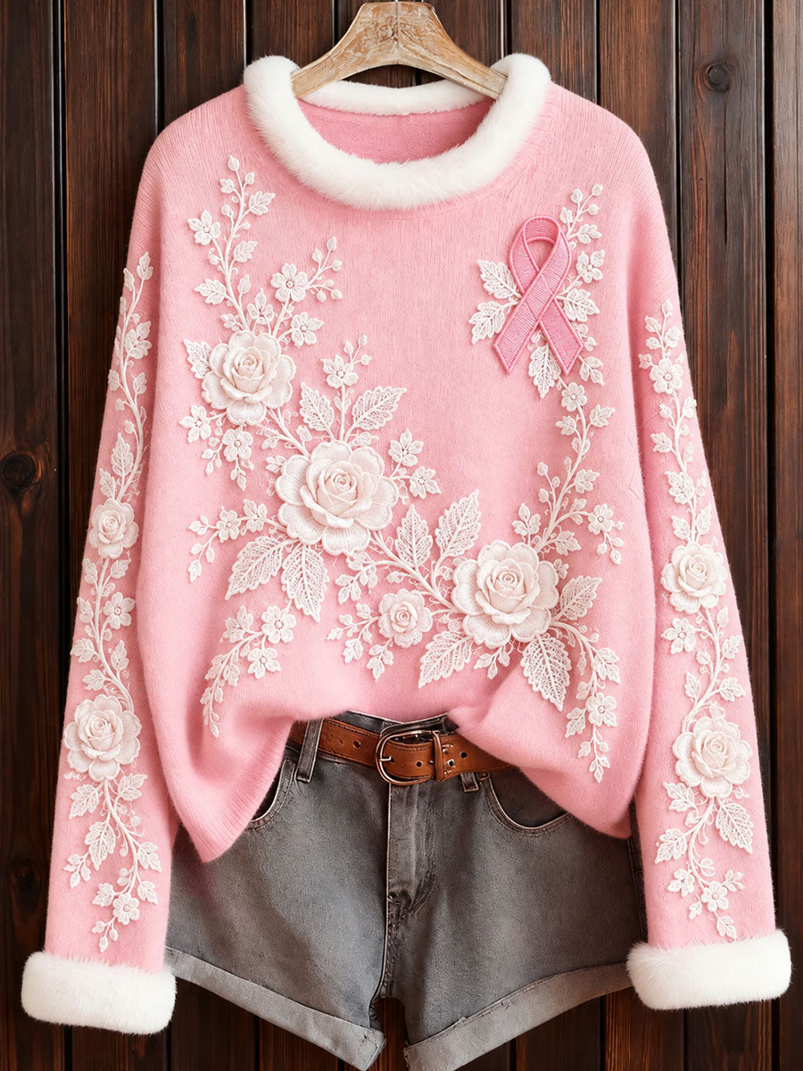 Kvinders brystkræft bevidsthed Roser Print tops