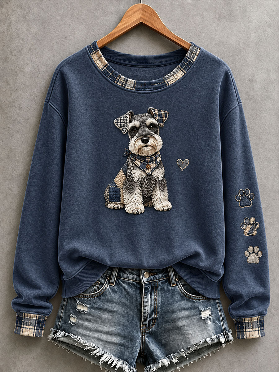 Kvinders dejlige Schnauzer sweatshirt