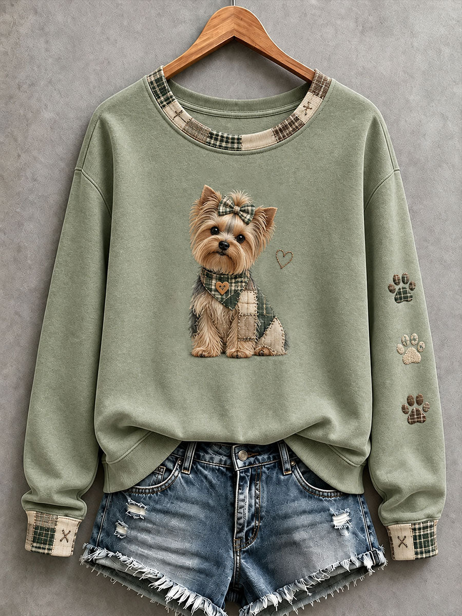 Kvinders dejlige Yorkshire Terrier sweatshirt
