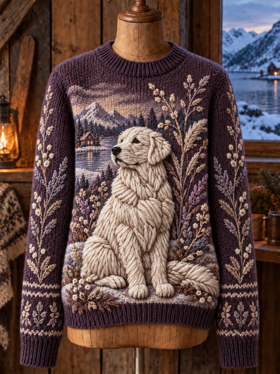 Kvinders interessante dyr besætning Neck Sweater Nege