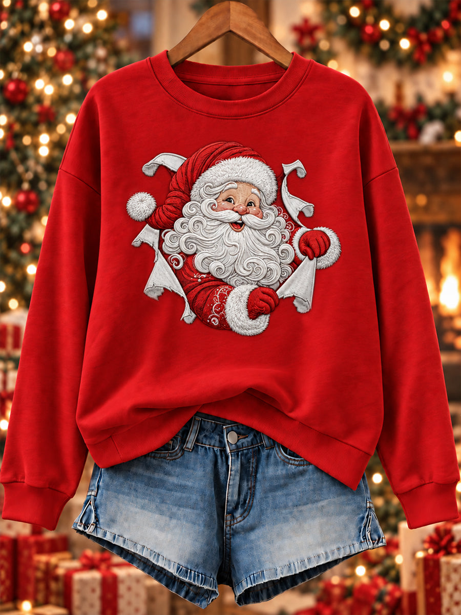 Kvinders jul Print Sweatshirt