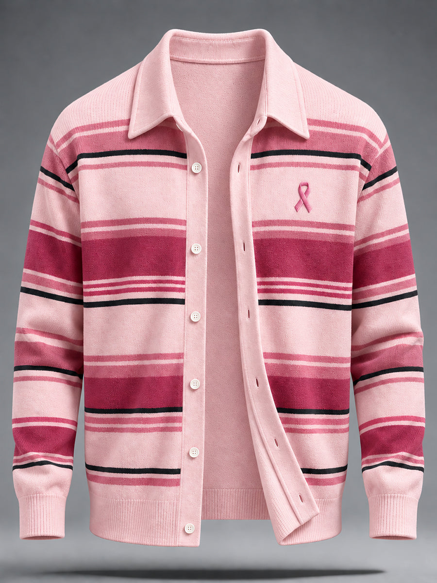 Mænds Brystkræftbevidstheds Real Men Wear Pink uldkopisweater