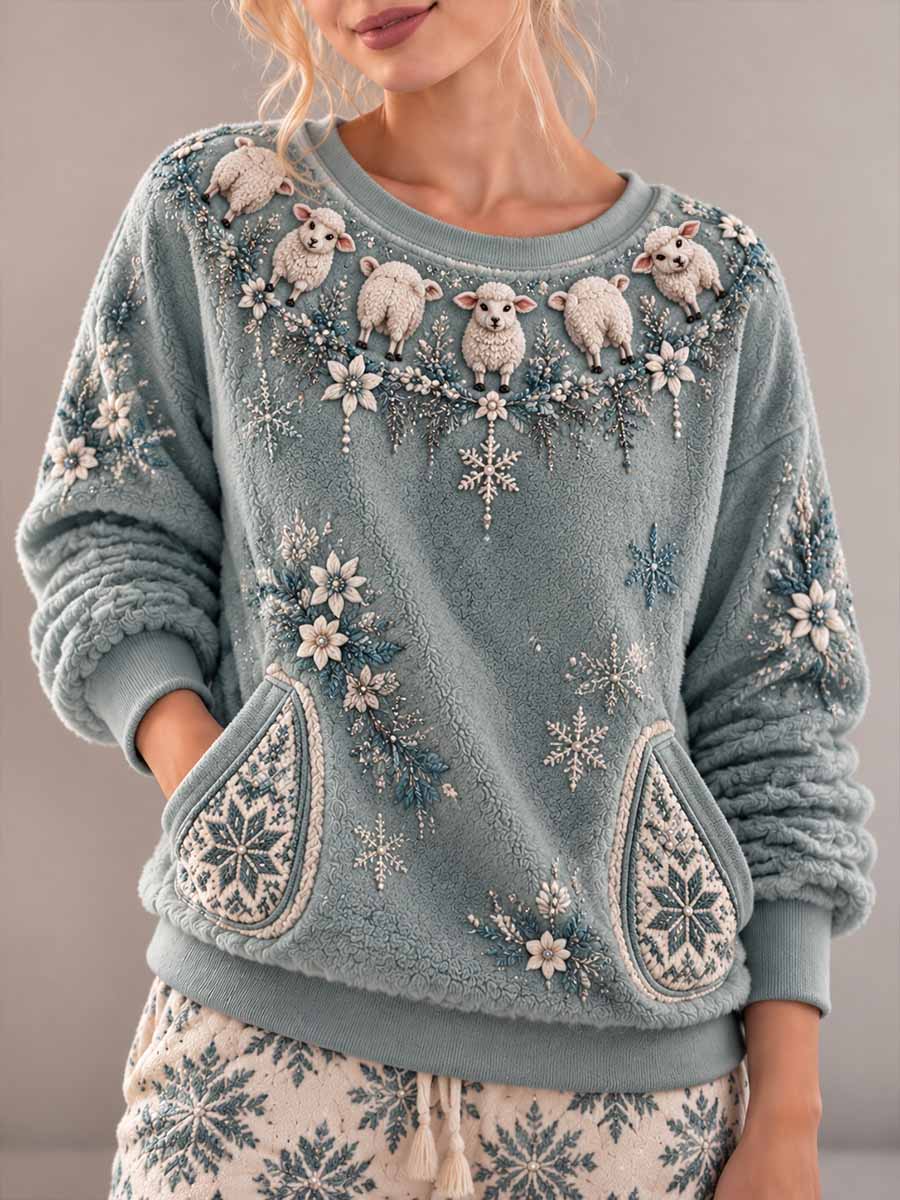 Kvinner sau kunst utskrive sweatshirt
