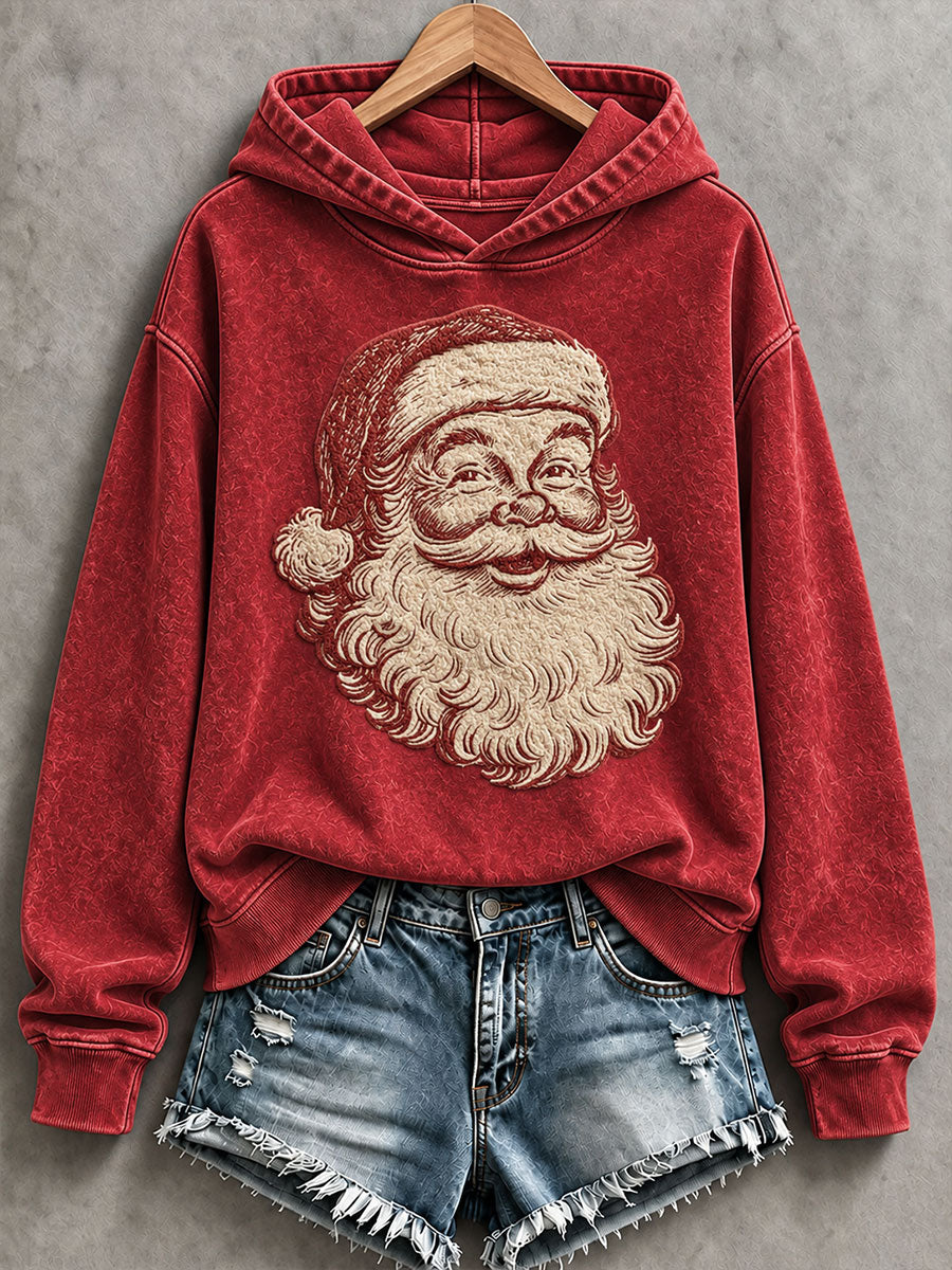 Kvinders jul Santa Print Regelmæssig Sweatshirt