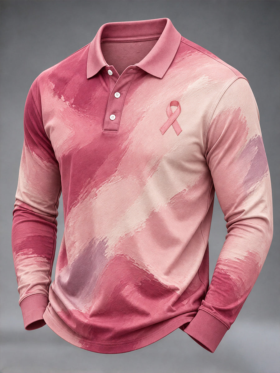 Mænds T-shirt til brystkræftbevidstgørelse: Ægte mænd bærer pink
