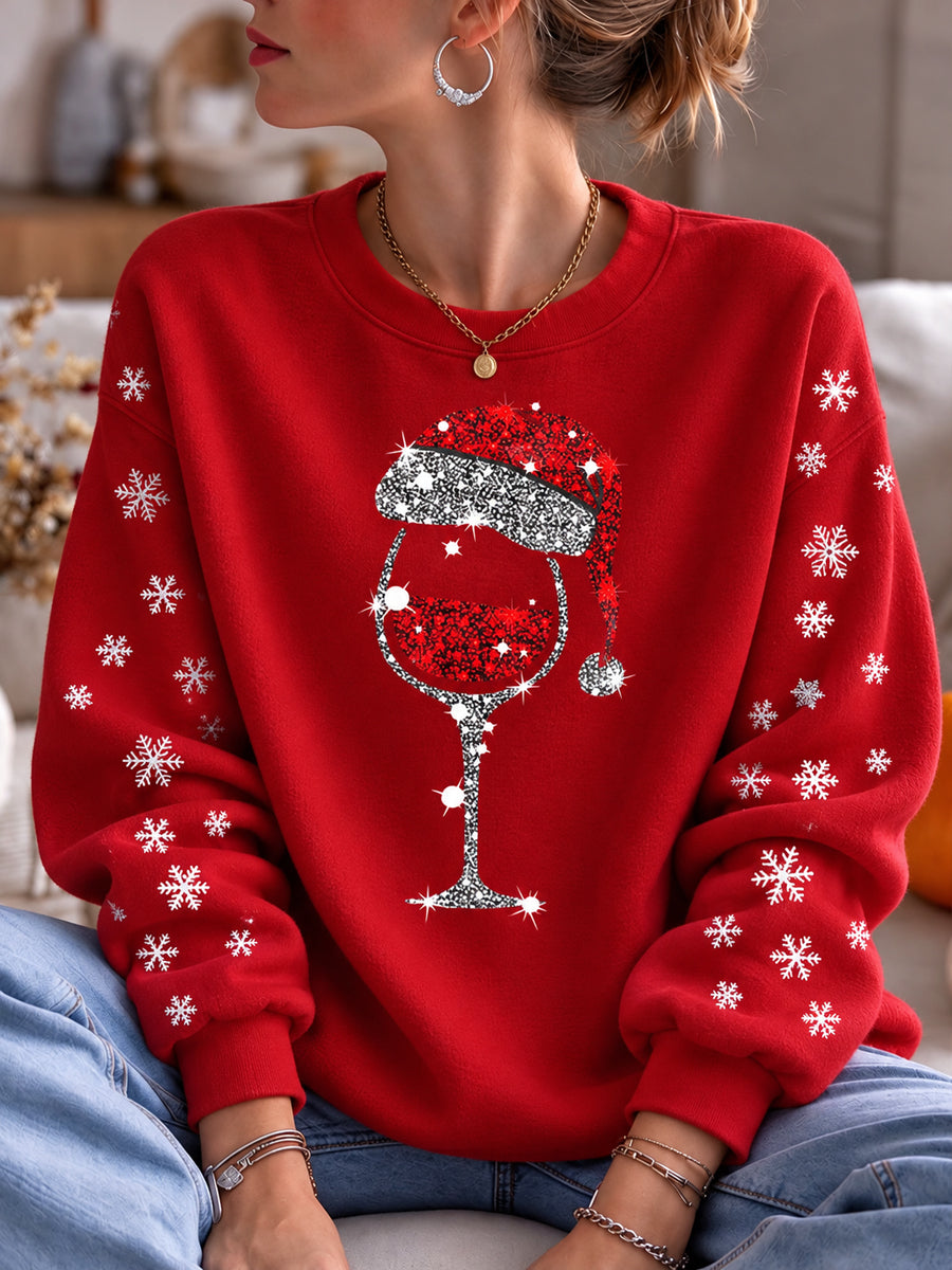 Damejuleprint-sweatshirt