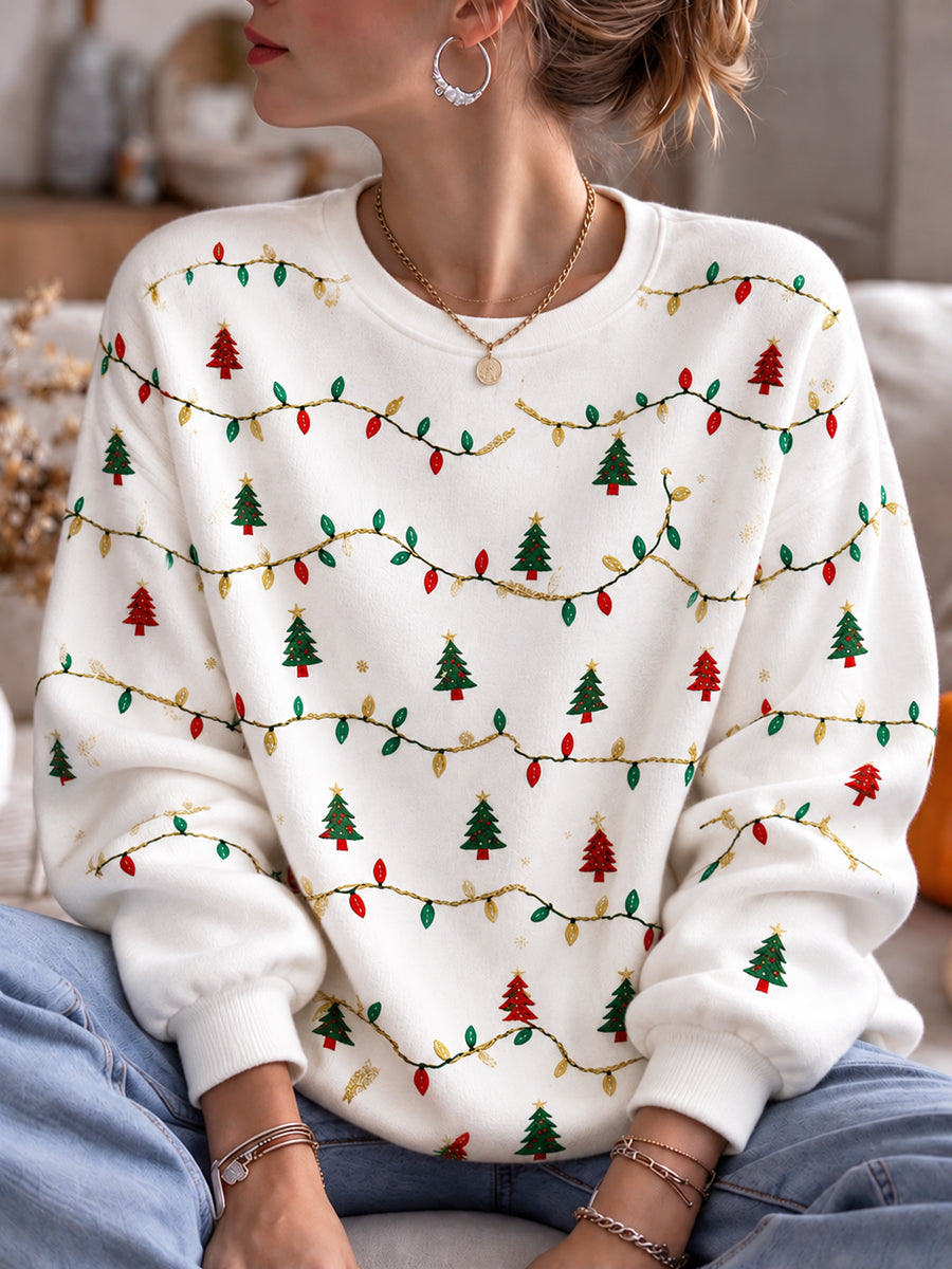 Damejuleprint-sweatshirt