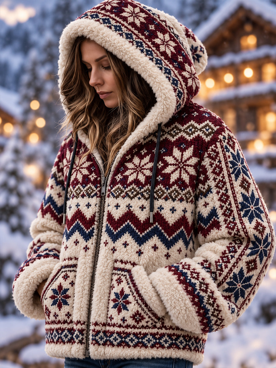 Lady's nordisk-stil Flannel-frag