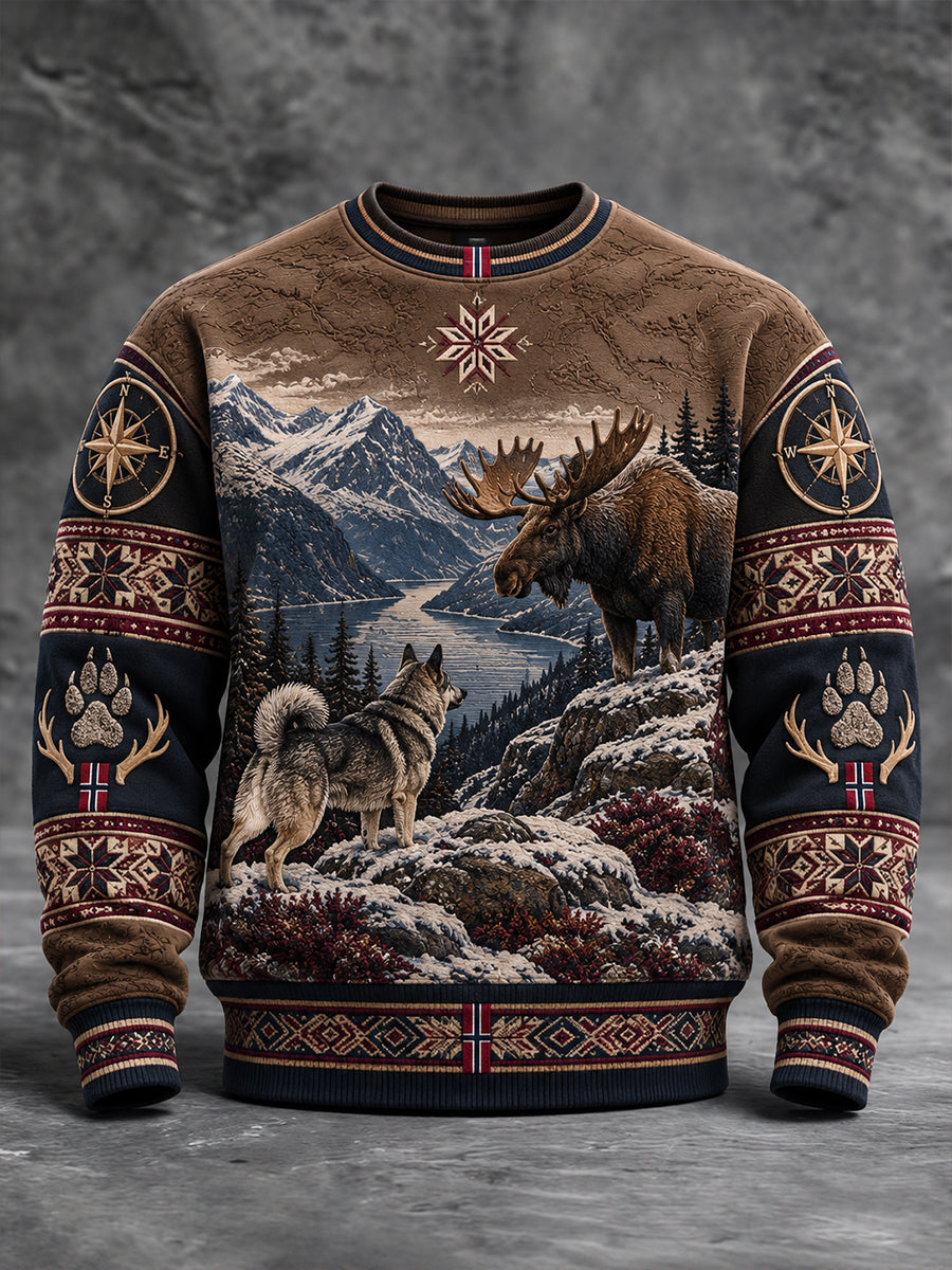 Herrtrøye med rund hals fra Norway's Hunting Season