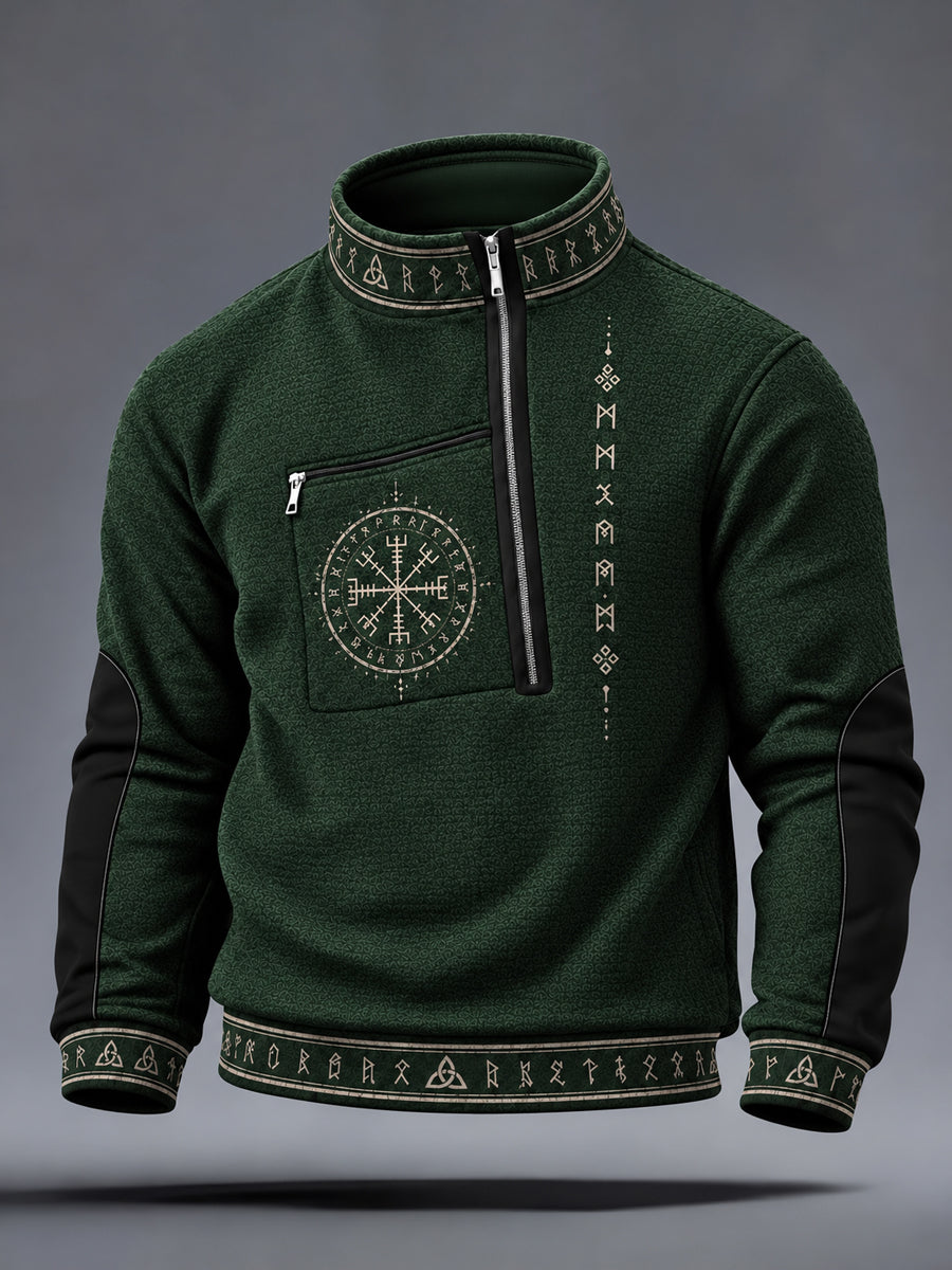 Mænds vikinge trykt Casual Sweatshirt