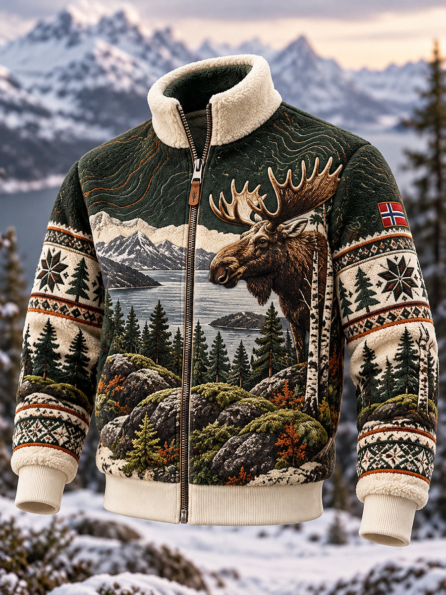 Menens Norges jakt Season Flannel lynlåsjakke