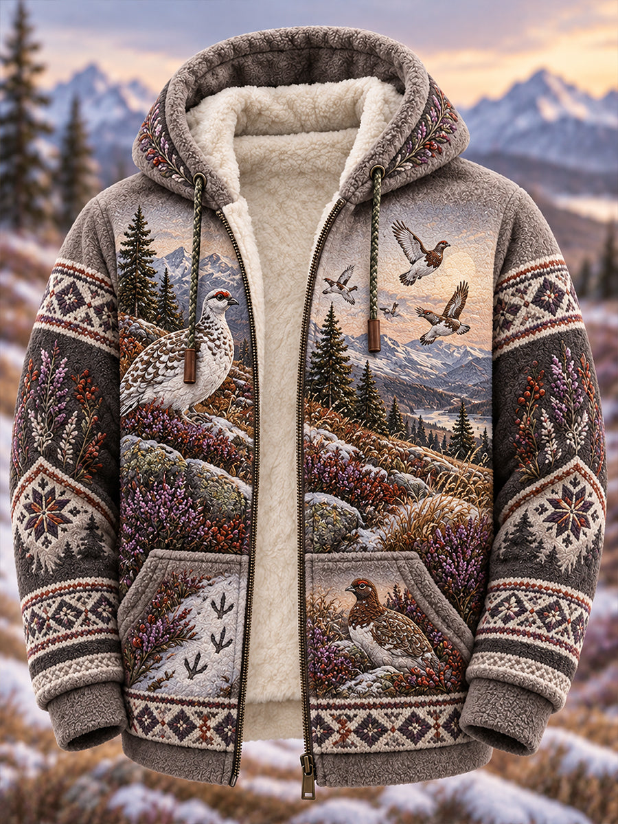 Herrens Norges jakt Season Flannel Hooded jakke