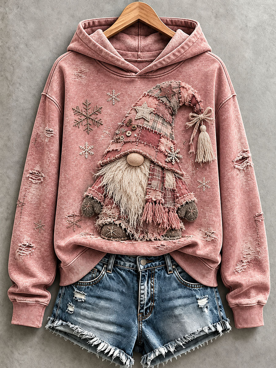 Kvinders bekymrede jul Gnome Hoodies