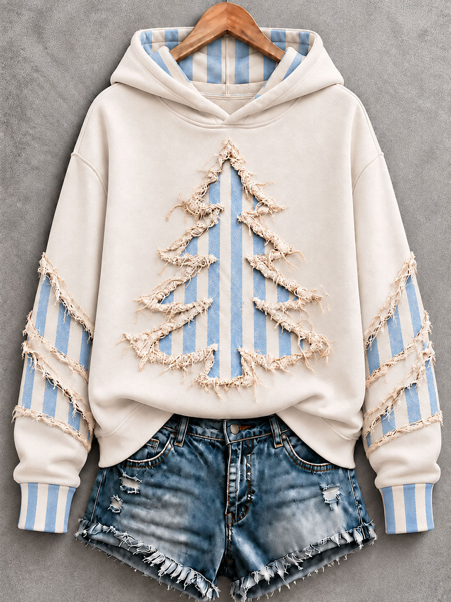 Kvinders juletræ Regelmæssig Hoodie.
