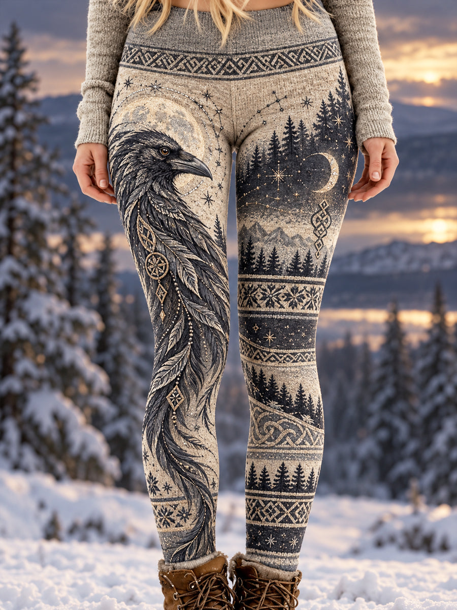 Kvinders Vintage Viking “Frygt ingen mørke” Leggings