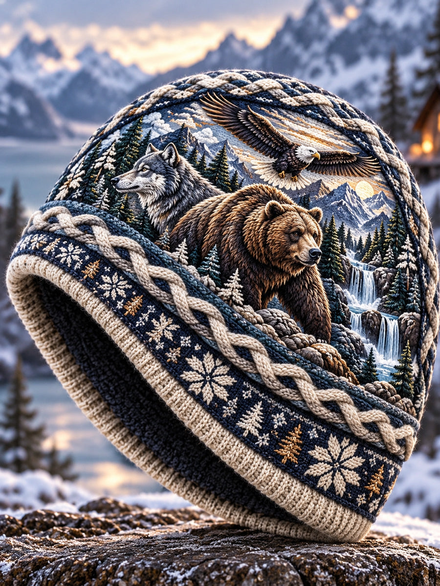 Unisex Nordisk efterår og vinter dyr Hat