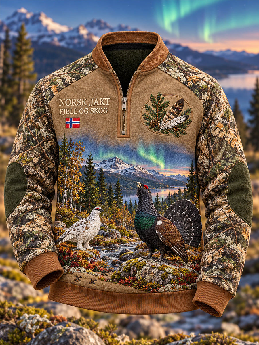 Menns Norges jakt sesong Lang erme Hoodie Lang erme.