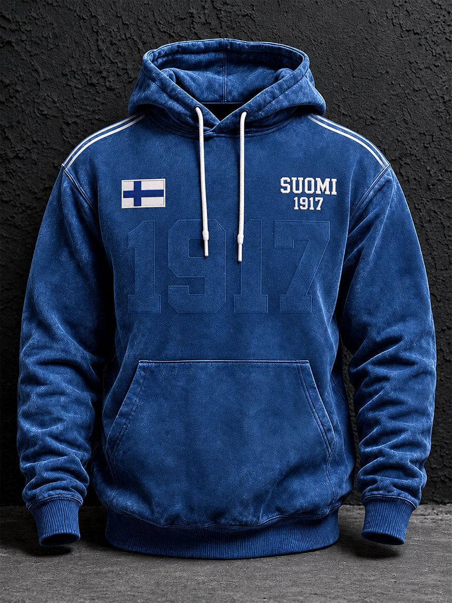 Miesten Suomi-inspiraationa oleva huppari