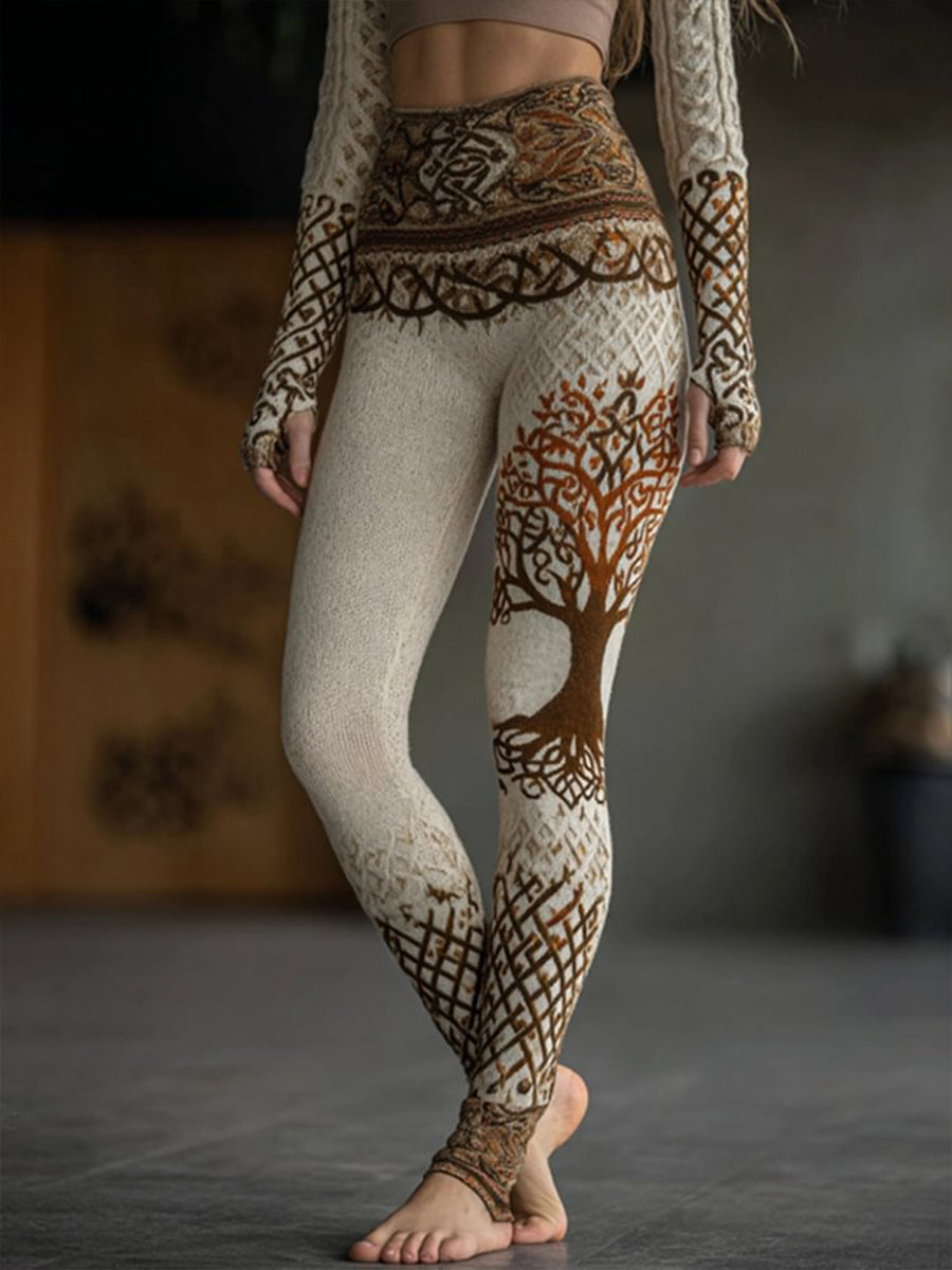 Kvinders leggings i vikinge-stil