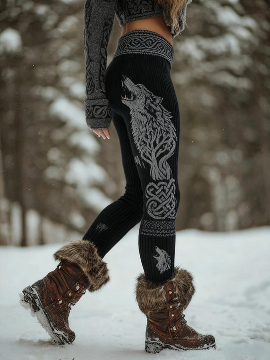 Kvinders leggings i vikinge-stil