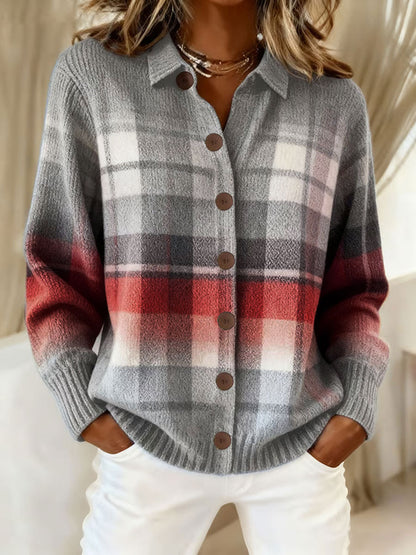 Kvinders efterårs kunsttryk casual toppe