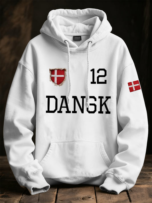 Mænds Vintage Fashion Casual Hoodie.