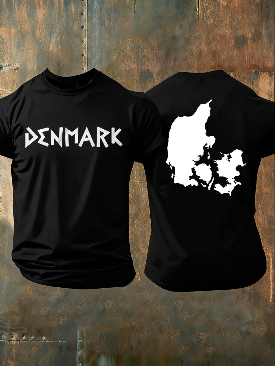 Men's Danish Print Casual T-Shirt