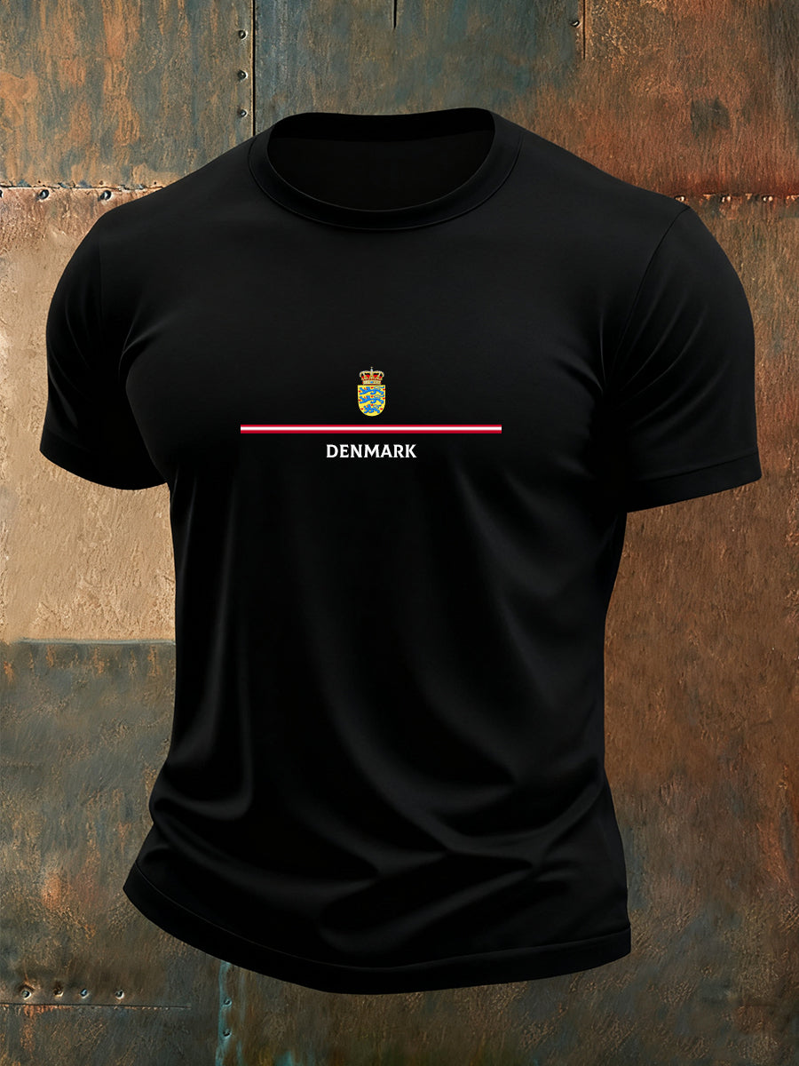 Mænds Casual Loose-Fit besætning hals korte ærme T-shirt