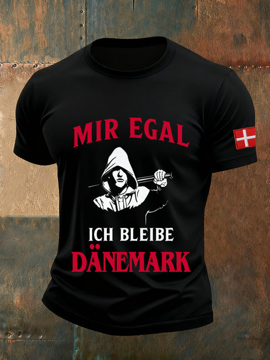 Mænds Casual Loose-Fit besætning hals korte ærme T-shirt