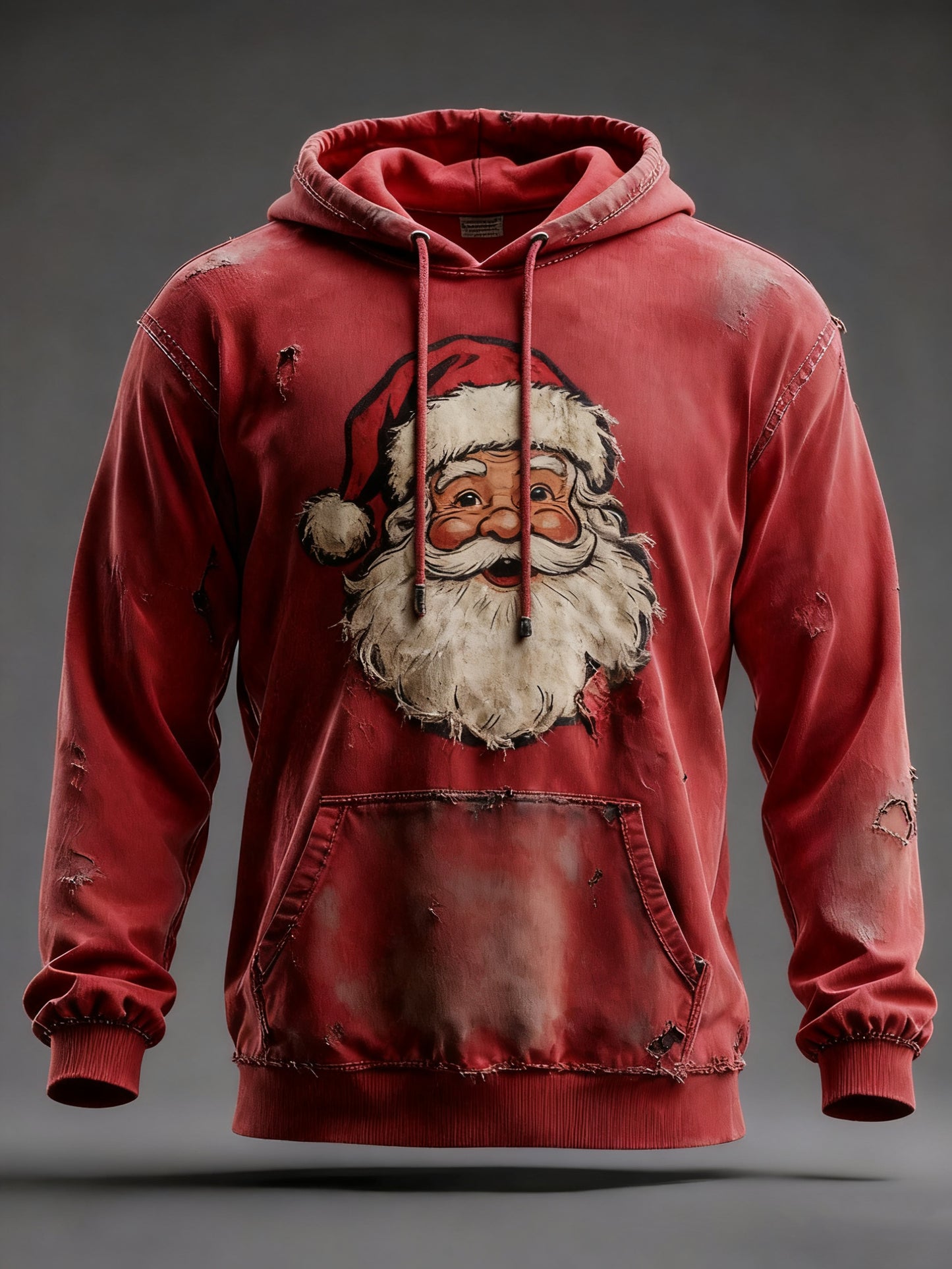 Mænds jul Print Casual Hoodie Print