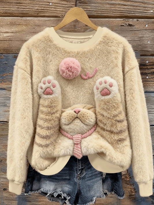 Kvinders søde dyr kunst Flannel Hoodie Flannel