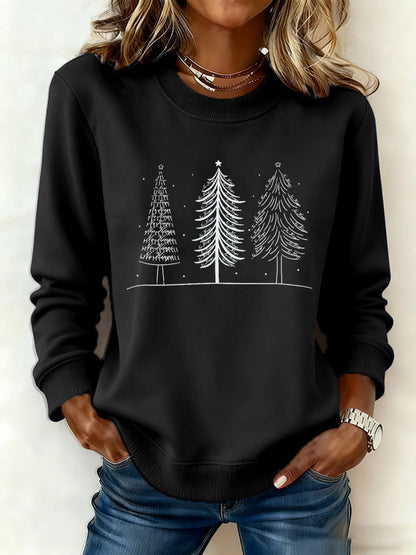 Kvinders juletræ FDT Print Casual Sweatshirt