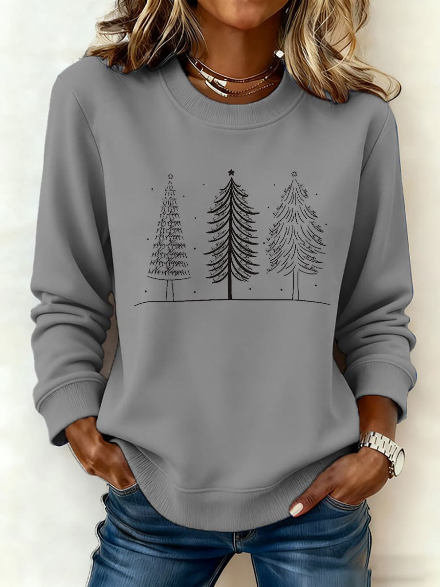 Kvinders juletræ FDT Print Casual Sweatshirt