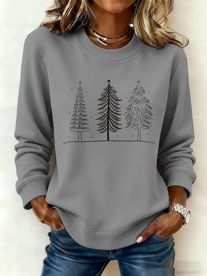 Kvinders juletræ FDT Print Casual Sweatshirt