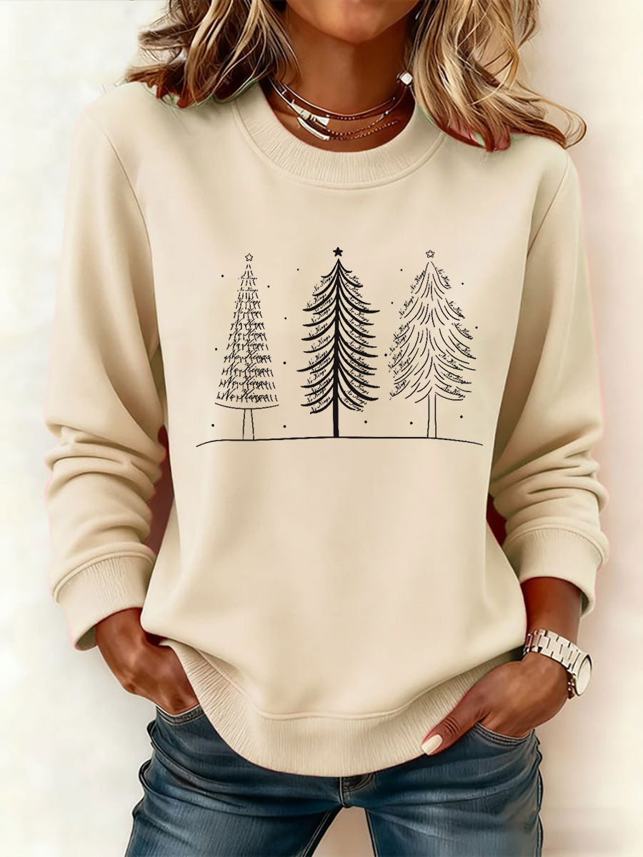 Kvinders juletræ FDT Print Casual Sweatshirt