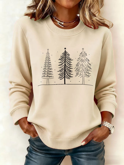 Kvinders juletræ FDT Print Casual Sweatshirt