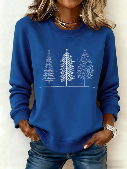 Kvinders juletræ FDT Print Casual Sweatshirt