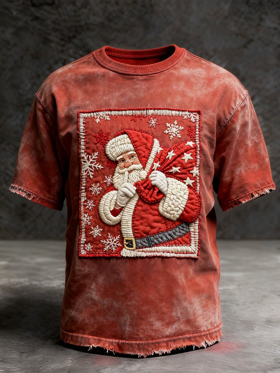 Retro jul søde Santa Casual T-shirt