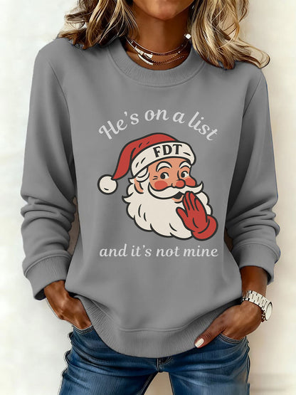 Kvinders julemand FDT Print Sweatshirt