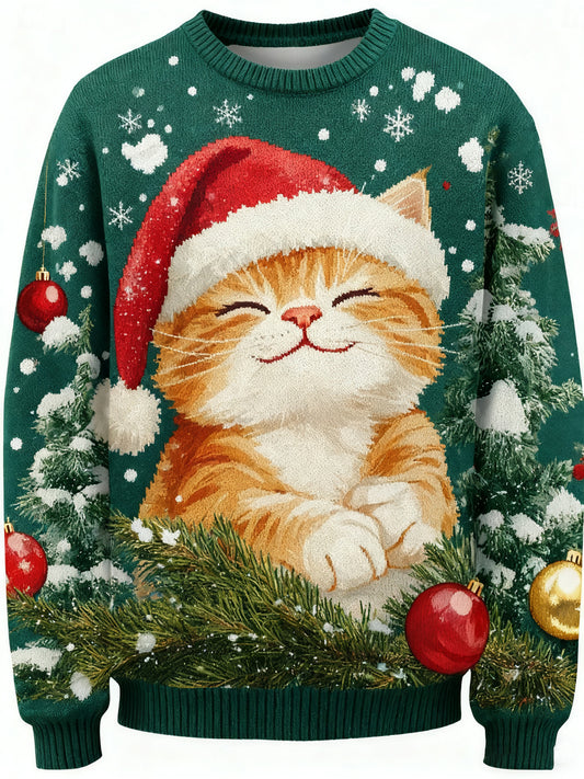 Mænds jul Trykket Casual imitation trøje