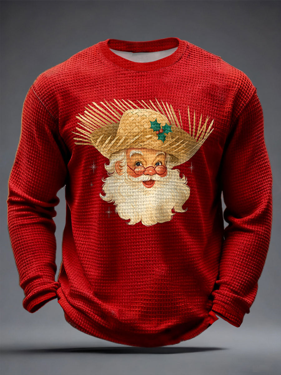 Mænds Puerto Rico trykte vaffel topper