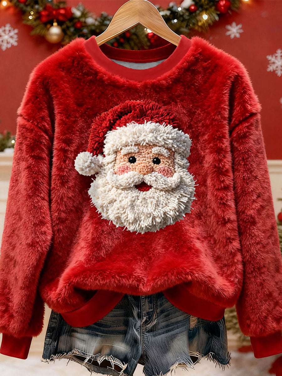 Kvindernes julemand Print Casual Toppe