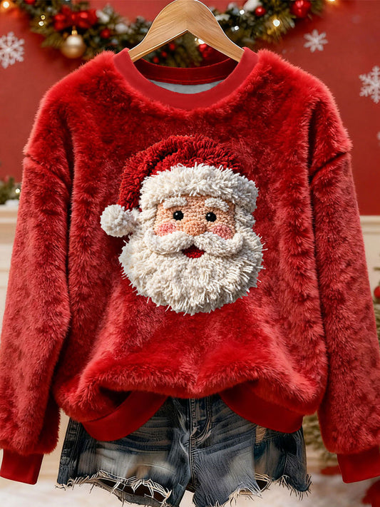 Kvindernes julemand Print Casual Toppe