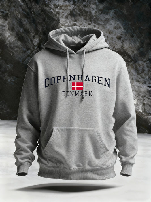 Mænds Vintage Fashion Casual Hoodie.