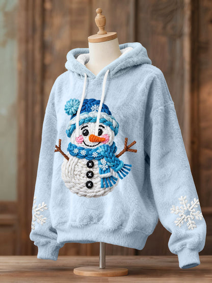 Kvinders snemand Flannel Hoodies