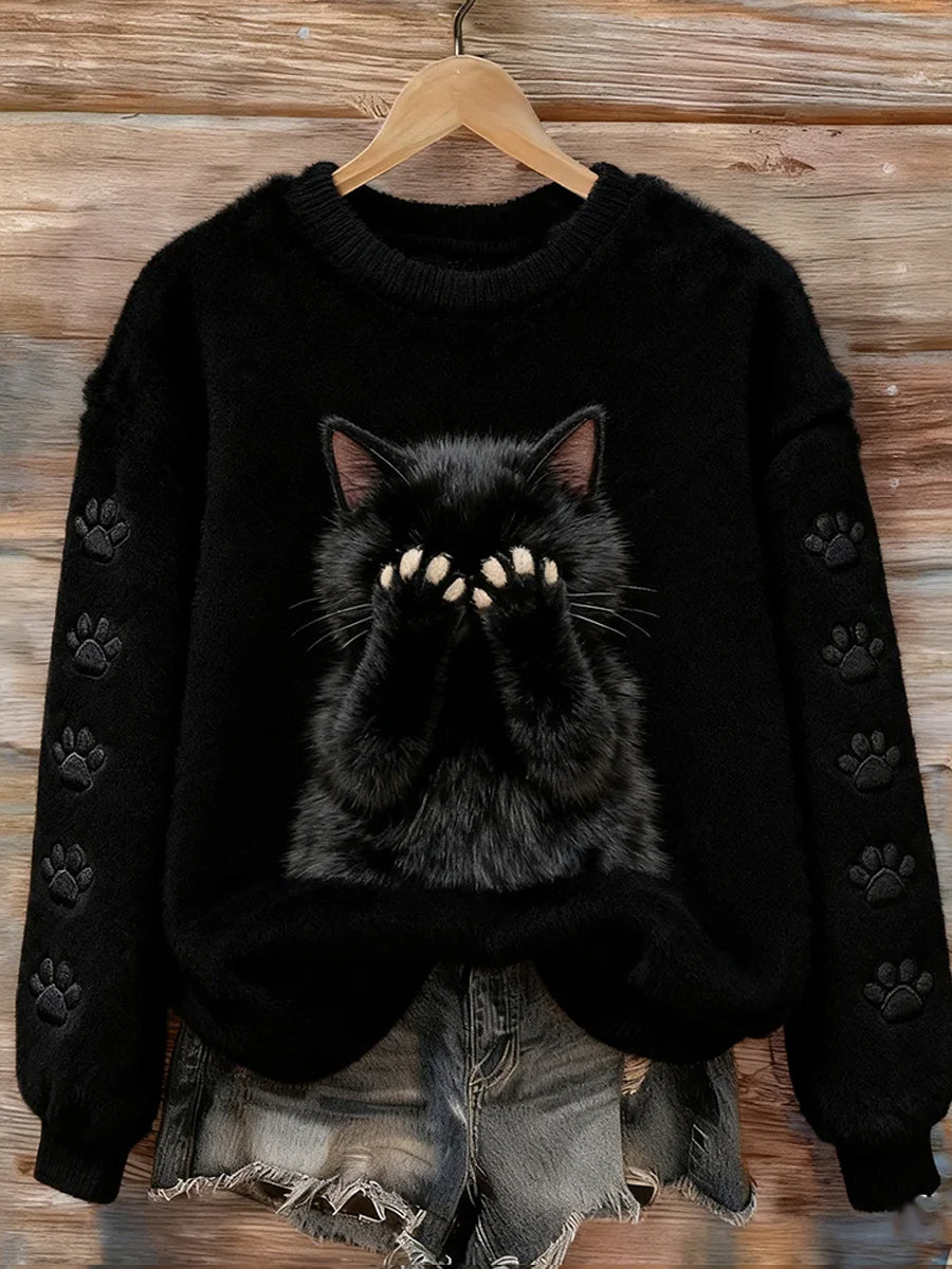 Kvinders Retro Animal Art Print Casual Flannel øverst